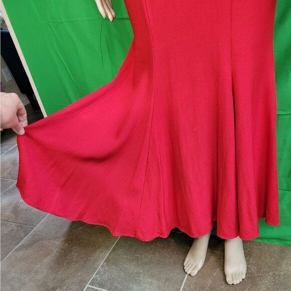 Jessica McClintock Gunne‎ Sax red trumpet silhouette  party/prom dress. - Picture 11 of 13